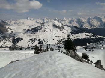 Randonnée Raquettes à neige Le Grand-Bornand - le roc des tours - Photo