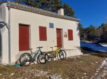 Trail Mountain bike Monieux - Neige, boue, Ventoux, sortie de Fou !!!!! - Photo