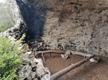 Trail Walking Saint-Pierre-des-Tripiers - baume des copains de France  - Photo