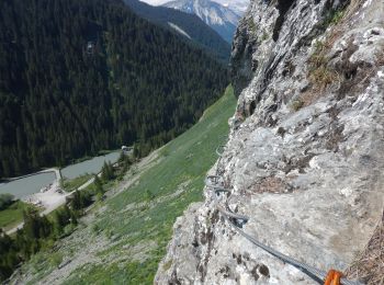 Excursión Vía ferrata Champagny-en-Vanoise - Via ferrata Plan de Bouc - Photo