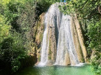 Randonnée V.T.T. Varaire - VTT Varaire, cascade petrifiante de Caylus, chateau de Couanac - Photo