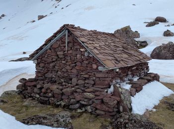 Tocht Sneeuwschoenen Borce - Refuge et lac d’Arlet - Photo