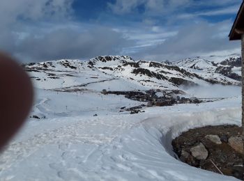 Excursión Raquetas de nieve Porta - Pas de la Case  côté France  variante  - Photo