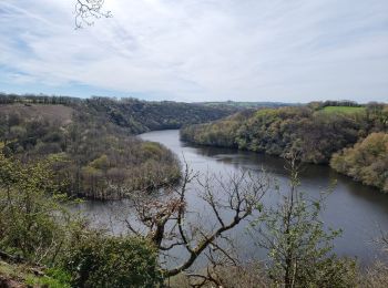 Trail Mountain bike Chambon-sur-Voueize - charbon sur voueize, le pont suspendu  - Photo