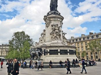 Tocht Stappen Parijs - DP75-26 De les Halles à République - Photo