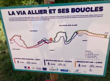 Tour Wandern Bellerive-sur-Allier - Boucle des îles Vichy on a fait un Web très bien non on a failli y aller c’était Plaza y avait c’était fermé - Photo