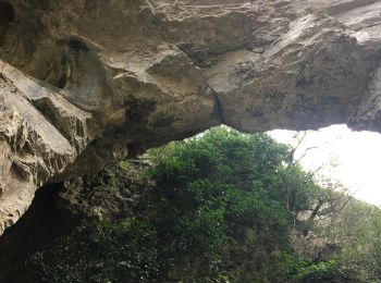 Tocht Stappen Corconne - Corconne : pont du hasard et chapelle le 19 mars  - Photo