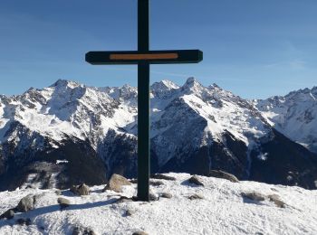 Randonnée Raquettes à neige Crêts-en-Belledonne - le Barioz -le Grand rocher - cret du poulet - Photo