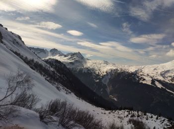 Trail Touring skiing Les Contamines-Montjoie - tricotage vers la pointe de Chaborgne  - Photo
