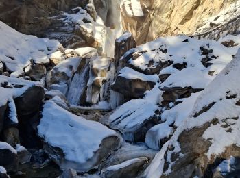 Randonnée Raquettes à neige Pralognan-la-Vanoise - pralognan j4 cascade de jour - Photo