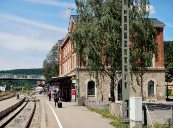 Excursión A pie Blaubeuren - Nebenweg des Schwäbischen Albvereins (rote Gabel) - Photo