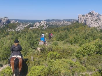 Randonnée Randonnée équestre Maussane-les-Alpilles - 2019-04-30 Rando CVA Alpilles Ranch Petit Roman Boucle - Photo