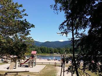Excursión Náutico Pierre-Percée - circuit poussette Le  tour  lac de Celles sur Plaine  - Photo