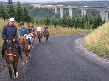 Trail Horseback riding Saint-Jacques-d'Ambur - SAINT JACQUES  D'AMBUR / ANCHALS / ST JACQUES 32kms - Photo