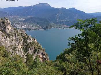 Tocht Via ferrata Ledro - via au dessus de Molina di Ledro, lac de Garde  - Photo