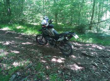 Percorso Moto-cross Issoire - Sortie Ally avec cailloux et Olivier - Photo