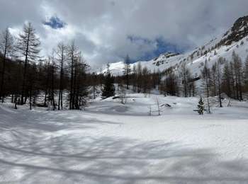 Trail Snowshoes Entraunes - Pointe du Génépi  - Photo