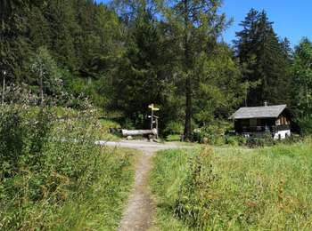 Tour Nordic Walking Ayent - 05.08.20 bisse d'Ayen depuis le barrage  - Photo