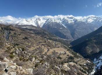 Tour Schneeschuhwandern Saint-Étienne-de-Tinée - Chabanal Supérieur  - Photo