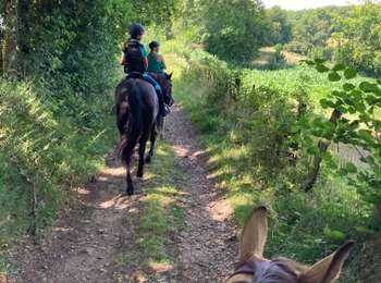 Trail Horseback riding Montsauche-les-Settons - 1er jour lac des settons  - Photo