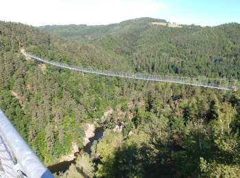 Percorso Mountainbike Saint-Victor-Malescours - nouvelle passerelle de Grazac - Photo