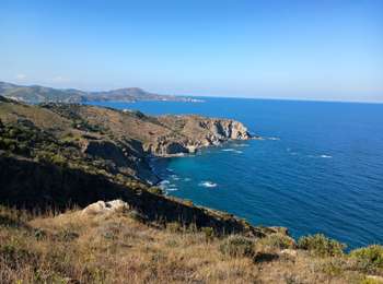 Tocht Motorfiets Saint-Génis-des-Fontaines - Collioure Col de Banyuls Puerto de la Selva - Photo