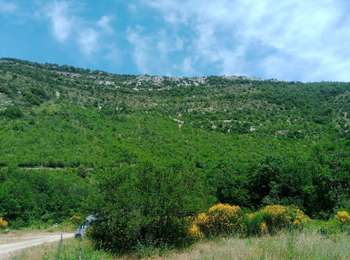 Tour Wandern Vissec - crêtes du cirque de Vissec  depuis l air d accueil  - Photo