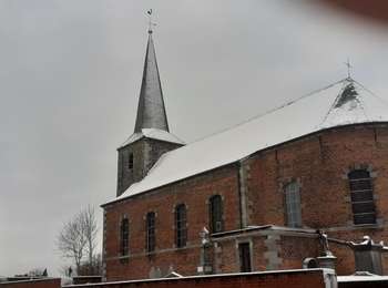 Trail Walking Estinnes - Rouveroy neige 10km - Photo