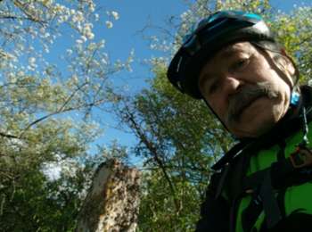 Trail Electric bike Jussy - Coulanges BORNE 10 04 24 - Photo