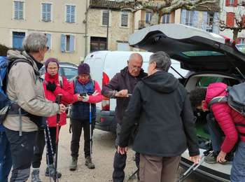 Tocht Stappen Aurignac - AURIGNAC la chapelle saint Bernard   