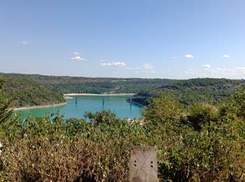 Trail Mountain bike La Tour-du-Meix - Jura - Lac de Vouglans - VTT - Photo