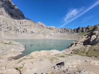 Excursión Senderismo Vallouise-Pelvoux - lac de l'Eychauda col des Grangettes pas de l'âne et col de l'Eychauda - Photo