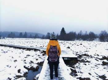 Tocht Stappen Waimes - La fagne de la Poleur. - Photo