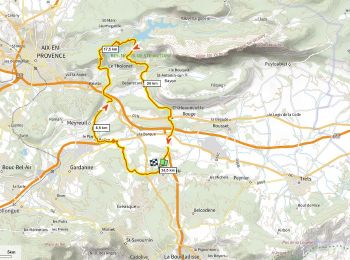 Trail Mountain bike Fuveau - La corniche des 2 barrages de Ste Victoire - Photo
