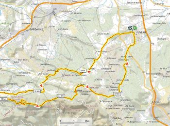 Tocht Mountainbike Fuveau - Pilon du Roi D+780m par Château-bas - Photo