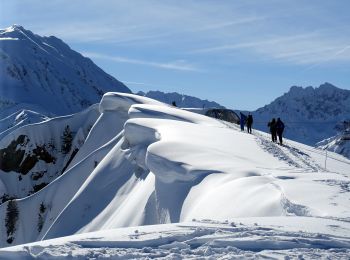 Tocht Sneeuwschoenen La Chapelle-du-Bard - Crête des Planes-2021-02-14 - Photo
