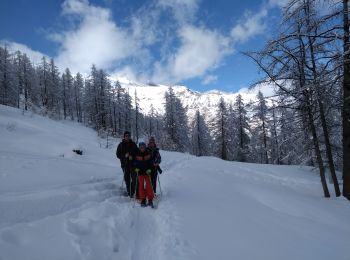 Tour Schneeschuhwandern La Condamine-Châtelard - raquettes Ste Anne la Condamine 06-03-20 - Photo