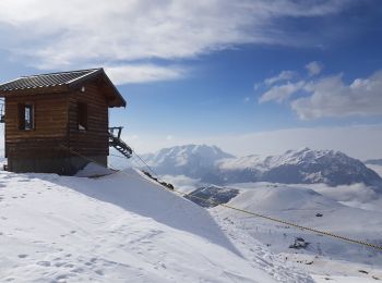 Trail Touring skiing Huez - Alpes d'Huez - lac Blanc - Photo