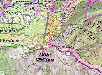 Tocht Sneeuwschoenen Beaumont-du-Ventoux - Mt Ventoux 1910m 500m+ depuis la station du Mt Serein - Photo