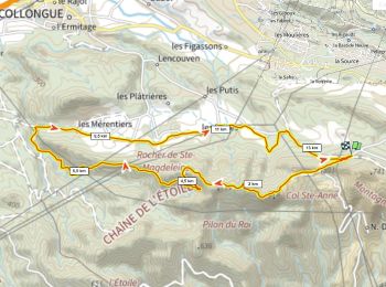Randonnée Marche Mimet - Col St Anne, crête du Pilon du Roi, retour par le ch des Marres D+400m - Photo
