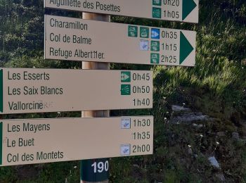 Trail Walking Vallorcine - téléphérique Vallorcine,col de Balme,aiguillettes des Posettes Montroc - Photo