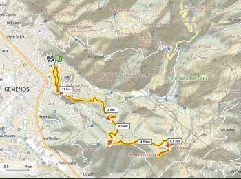 Percorso Mountainbike Gémenos - Cruvelier 440m+ depuis Gémenos - Photo