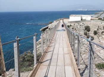 Trail Walking Torrenueva Costa - Wikiloc - Puente colgante de joluca hasta Faro de Sacratif y vuelta - Photo