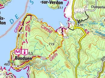 Randonnée Marche Bauduen - Au bord de Ste Croix 280m+ depuis Bauduen - Photo