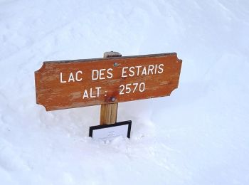 Percorso Racchette da neve Orcières - 2020-02-06_09h29m00_Orcieres-6-AR-lac-des-Estaris-Cabane-par-le-nord-Retour-par-le-nord-de-la-station - Photo
