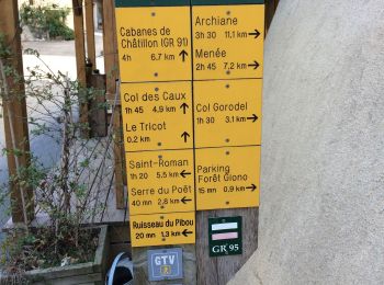 Trail Walking Châtillon-en-Diois - Combe de Baïn - Photo