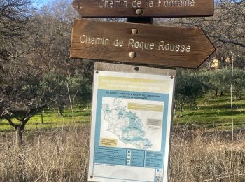 Tour Wandern Vaugines - Vaugines - roque rousse. -  Vaugines - Photo