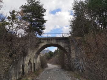 Tour Wandern Le Lauzet-Ubaye - Petit circuit de Roche Rousse Tunnels et passerelle.  - Photo