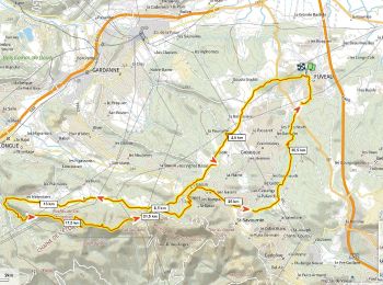 Tour Mountainbike Fuveau - Pilon du Roi D+780m par les Marres - Photo