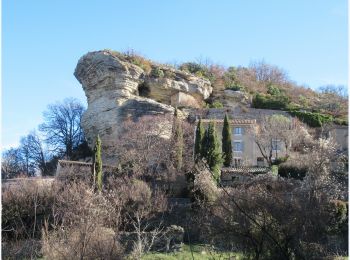 Randonnée Marche Saignon - Les maisons troglodytes de Rocsalière et le rocher des Druides - Photo
